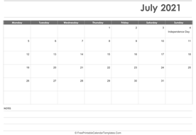 editable july 2021 calendar layout