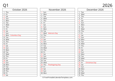 Quarter 4 2026 Landscape Continuous List