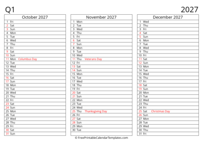 Quarter 4 2027 Landscape Continuous List